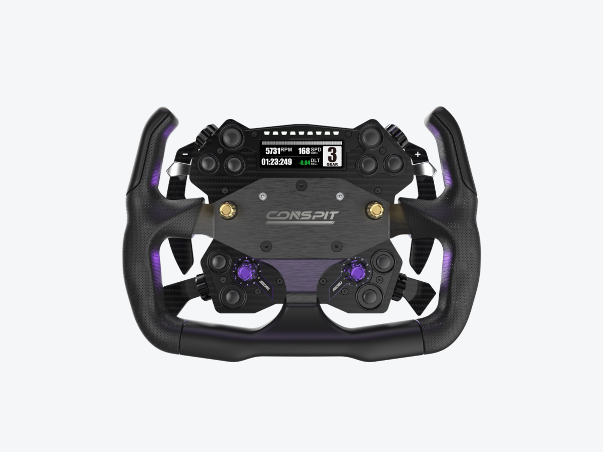 conspit hao hub lcd ekran, dual clutch paddle, magnetic pogo module, yarış direksiyon hub, simülasyon direksiyon seti