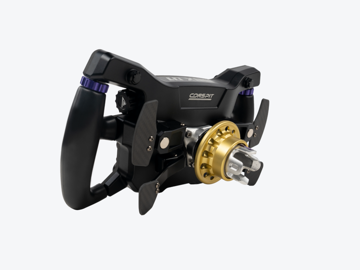 CONSPIT MAX 01 sim yarış direksiyonu – dokunmatik ekran ve RGB aydınlatmalı profesyonel set