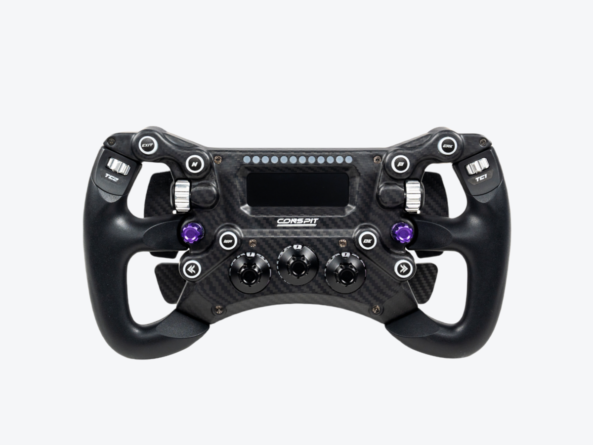 CONSPIT 300GT sim racing direksiyonu – karbon fiber yarış direksiyonu, profesyonel sim yarış ekipmanı