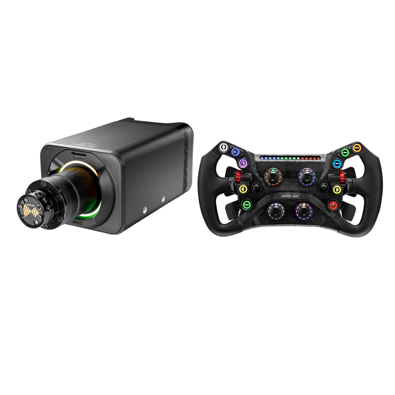 simagic-evo-18-pro-gt-neo-p1000-rs-bundle SIMAGIC EVO 18 Pro wheelbase GT Neo direksiyon ve P1000-RS hidrolik pedal bundle